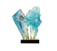 GEK208130 Moderno Escultura Abstracta de Resina Transparente for Entrada, decoración Sala Estar Escultura