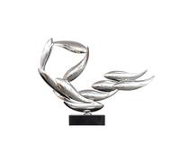 GEK208130 Moderno Esculturas de Metal Acero Inoxidable for el hogar, Adornos Arte Abstracto galvanizado Escultura