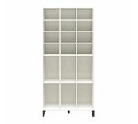 GEK208130 Moderno Exquisito gabinete de Almacenamiento for Zapatos, gabinete de Almacenamiento for múltiples Zapatos, Blanco, Multifuncional for Ahorrar Espacio Organizador(Blanco)