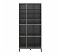 GEK208130 Moderno Exquisito gabinete de Almacenamiento for Zapatos, gabinete de Almacenamiento for múltiples Zapatos, Blanco, Multifuncional for Ahorrar Espacio Organizador(Negro)