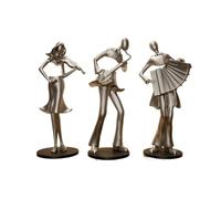 GEK208130 Moderno Figura de músico Metal Minimalista Moderna, Pieza Arte Decorativa for Sala Estar y Estudio Escultura
