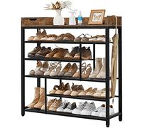 GEK208130 Moderno Gabinete de Almacenamiento for Sala de Estar Zapatero de 6 Niveles con Caja de Almacenamiento, Estante de Almacenamiento, Estante de Almacenamiento Organizador