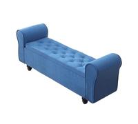 GEK208130 Moderno Mesilla de Noche Multifuncional for Dormitorio, Taburete for sofá, Tienda de Ropa, Banco for Zapatos Decorativo(Blue,Grande)