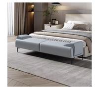 GEK208130 Moderno Otomana tapizada - Taburete tapizado for Maquillaje y Dormitorio, reposapiés de Cuero con Brazos Decorativo(Blue,180 * 45 * 45cm)
