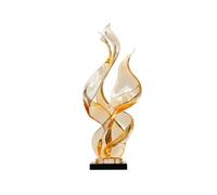 GEK208130 Moderno Pieza Decorativa Moderna, Escultura artística de Entrada Resina Transparente Abstracta Lujo discreta Escultura