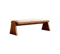 GEK208130 Moderno Taburete Cambiador de Zapatos Madera Tela for Uso doméstico, Perchero, Taburete for Dormitorio y Cama Decorativo(XS)