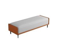 GEK208130 Moderno Taburete de Cama for Dormitorio, Banco for Zapatos, Banco Largo, Entrada de Lujo, Entrada de Alta Gama, Taburete for sofá de Sala de Estar Decorativo(Orange+Gray)
