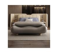 GEK208130 Moderno Taburete de Cama Ondulado de Alta Gama con Respaldo, Taburete de muelles, Taburete de Noche, sofá Cama, sofá, Banco Largo Decorativo(Grey)