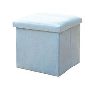GEK208130 Moderno Taburete de Entrada for Zapatos, Taburete Almacenamiento for el hogar, for Sentarse for Adultos, Caja Decorativo(Light Blue,Grande)