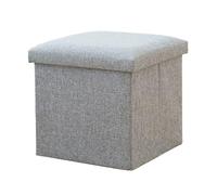 GEK208130 Moderno Taburete de Entrada for Zapatos, Taburete Almacenamiento for el hogar, for Sentarse for Adultos, Caja Decorativo(Grey,Medio)