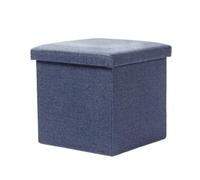 GEK208130 Moderno Taburete de Entrada for Zapatos, Taburete Almacenamiento for el hogar, for Sentarse for Adultos, Caja Decorativo(Dark Blue,Grande)