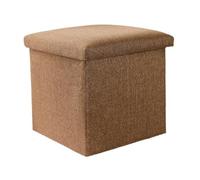 GEK208130 Moderno Taburete de Entrada for Zapatos, Taburete Almacenamiento for el hogar, for Sentarse for Adultos, Caja Decorativo(Camel,Pequeño)