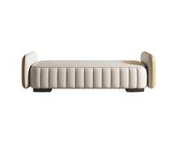 GEK208130 Moderno Taburete de Extremo de Cama for Dormitorio, otomano/Banco tapizado, Taburete for Cambiar Zapatos, Banco de guardarropa Simple, Taburete for sofá Decorativo(Beige,180 * 50 * 48cm)