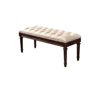 GEK208130 Moderno Taburete de Madera de Estilo rústico for mesita de Noche, Muebles de Dormitorio Vintage de Cuero, lustrabotas, Banco, 1,2 m/1,6 m Decorativo(160 * 48 * 45cm)