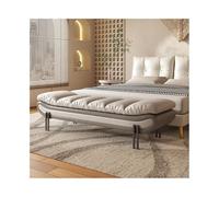 GEK208130 Moderno Taburete de Noche Ligero y Lujoso for Dormitorio, Taburete for pies, Taburete for Ropa, sofá Cama, Taburete pequeño for sofá de Ocio, Banco for Zapatos Decorativo(Dark Gray,Grande)