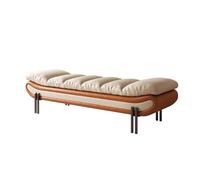 GEK208130 Moderno Taburete de Noche Ligero y Lujoso for Dormitorio, Taburete for pies, Taburete for Ropa, sofá Cama, Taburete pequeño for sofá de Ocio, Banco for Zapatos Decorativo(Orange,Medio)