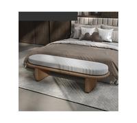 GEK208130 Moderno Taburete de Noche Minimalista Italiano for Dormitorio, Taburete Suave for Cama, sofá, Banco for Zapatos, sofá for guardarropa, Banco Largo Decorativo(Bruin)