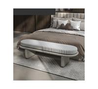GEK208130 Moderno Taburete de Noche Minimalista Italiano for Dormitorio, Taburete Suave for Cama, sofá, Banco for Zapatos, sofá for guardarropa, Banco Largo Decorativo(Light Gray)