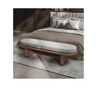 GEK208130 Moderno Taburete de Noche Minimalista Italiano for Dormitorio, Taburete Suave for Cama, sofá, Banco for Zapatos, sofá for guardarropa, Banco Largo Decorativo(Yellow Brown)