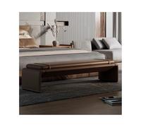 GEK208130 Moderno Taburete de Noche Minimalista Italiano, Ligero, de Lujo, Moderno, for Dormitorio, for Guardar Ropa, sofá de Alta Gama, Banco Largo. Decorativo(Coffee)
