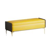 GEK208130 Moderno Taburete de pie de Cama, Taburete for Cambiar Zapatos, Banco de Entrada, Tienda de Ropa, guardarropa, sofá de Descanso, Taburete de Almacenamiento Decorativo(Yellow,Pequeño)