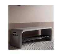 GEK208130 Moderno Taburete for Cambiar Zapatos en la Puerta, Zapatero, Almacenamiento, Taburete de Dos usos, Dormitorio, Sencillo, mesita de Noche, Banco for Sentarse Decorativo(Grijs,Grande)