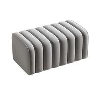 GEK208130 Moderno Taburete for Limpiar Zapatos, Banco de Entrada for el hogar, Banco Simple for Ropa for Sala Estar, Taburete for sofá, Noche Color sólido, Rectangular Decorativo(Grey,60cm)