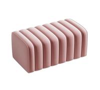 GEK208130 Moderno Taburete for Limpiar Zapatos, Banco de Entrada for el hogar, Banco Simple for Ropa for Sala Estar, Taburete for sofá, Noche Color sólido, Rectangular Decorativo(Pink,60cm)