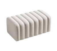 GEK208130 Moderno Taburete for Limpiar Zapatos, Banco de Entrada for el hogar, Banco Simple for Ropa for Sala Estar, Taburete for sofá, Noche Color sólido, Rectangular Decorativo(Blanco,60cm)