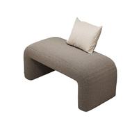 GEK208130 Moderno Taburete for Limpiar Zapatos, Puerta de casa, Entrada, Uso, Taburete for Dormitorio, sofá Cama, for Sala Montaje, Banco Paquete Suave Decorativo(Grey,60cm)