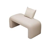 GEK208130 Moderno Taburete for lustrabotas for Uso doméstico, Entrada, de Zapatos, Taburete, Dormitorio, sofá, mesita Noche Decorativo(Blanco,80cm)