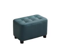 GEK208130 Moderno Taburete for lustrar Zapatos, Taburete pequeño for el hogar, de Tela Madera Maciza for sofá, reposapiés, Puerta for Sala Estar, Banco for for Decorativo(Dark Green)