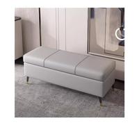 GEK208130 Moderno Taburete for Zapatos for Uso doméstico, Taburete de Almacenamiento for Entrada, for, for mesita Noche, for sofá, Largo Que se Puede almacenar Decorativo(Light Gray,150cm)