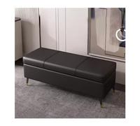 GEK208130 Moderno Taburete for Zapatos for Uso doméstico, Taburete de Almacenamiento for Entrada, for, for mesita Noche, for sofá, Largo Que se Puede almacenar Decorativo(Negro,100cm)