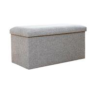 GEK208130 Moderno Taburete Rectangular for Cambiar Zapatos de Entrada, Taburete Almacenamiento for el hogar, Puede Sentarse, for Adultos, Caja, for, Banco Descanso Plegable Decorativo(Grey,Medio)