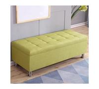 GEK208130 Moderno Taburete Rectangular for sofá, Taburete for lustrar Zapatos, for mesita de Noche, Almacenamiento Multifuncional, taburetes for vestidor Decorativo(Green,120 * 40 * 40cm)