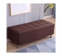 GEK208130 Moderno Taburete Rectangular for sofá, Taburete for lustrar Zapatos, for mesita de Noche, Almacenamiento Multifuncional, taburetes for vestidor Decorativo(Bruin,160 * 40 * 40cm)
