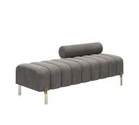 GEK208130 Moderno Taburete tapizado de Madera Color sólido for sofá, Sala Estar, Dormitorio, vestidor o Taburete for Extremo Cama Decorativo(Medio)
