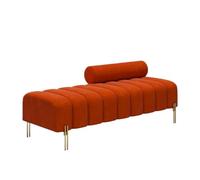 GEK208130 Moderno Taburete tapizado de Madera for sofá, Adecuado for Sala Estar, Dormitorio, vestidor, Taburete Ajustable en Altura for Extremo Cama Decorativo(Grande)