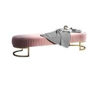 GEK208130 Moderno Zapatería, Tienda de Ropa, Banco de Montaje de Zapatos, Taburete Largo Decorativo for sofá, Taburete de Noche for Dormitorio, Muebles Decorativos Decorativo(Pink,80cm)