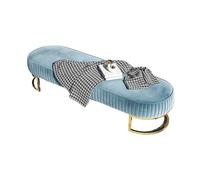 GEK208130 Moderno Zapatería, Tienda de Ropa, Banco de Montaje de Zapatos, Taburete Largo Decorativo for sofá, Taburete de Noche for Dormitorio, Muebles Decorativos Decorativo(Blue,80cm)