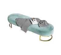 GEK208130 Moderno Zapatería, Tienda de Ropa, Banco de Montaje de Zapatos, Taburete Largo Decorativo for sofá, Taburete de Noche for Dormitorio, Muebles Decorativos Decorativo(Green,80cm)