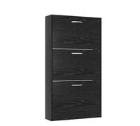 GEK208130 Moderno Zapatero con 3 cajones, Zapatero Independiente, Organizador de Armario for Zapatos, Organizador de Almacenamiento de Zapatos de Entrada for el hogar Organizador(Negro)