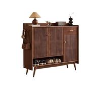 GEK208130 Moderno Zapatero de Entrada con Puerta, versátil y Moderno, Ideal for Armario, Sala de Estar y Dormitorio (marrón) Organizador