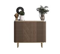 GEK208130 Moderno Zapatero de Madera de 120 cm con Dos Puertas y 4 estantes for Entrada, Pasillo y salón, Color marrón Organizador