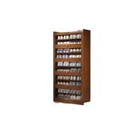 GEK208130 Moderno Zapatero for Puerta de casa, Organizador Sencillo for Zapatos, Ahorro de Espacio, Interior, a Prueba de Polvo Organizador(Bruin,Medio)