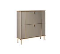 GEK208130 Moderno Zapatero Grande con Capacidad for hasta 15 Pares de Zapatos, Organizador de Zapatos con 2 cajones abatibles, for pasillos y recibidores. Organizador