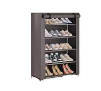 GEK208130 Moderno Zapatero Sencillo Multicapa de Gran Capacidad for Dormitorio, Puerta for el hogar, Carcasa de Alquiler a Prueba de Polvo con Armario for Zapatos Organizador(Grey)
