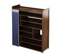 GEK208130 Moderno Zapatero Sencillo Multicapa for el hogar, Puerta integrada, Almacenamiento, gabinete a Prueba de Polvo Organizador