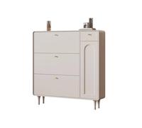 GEK208130 Moderno Zapatero Ultrafino con Tapa abatible for Uso doméstico, Estilo Crema, Zapatero de Entrada Que Ahorra Espacio y Gran Capacidad. Organizador